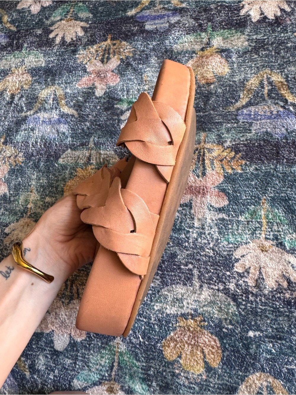 beek Double Braided Slide Sandals in Brown - Picture 4 of 9